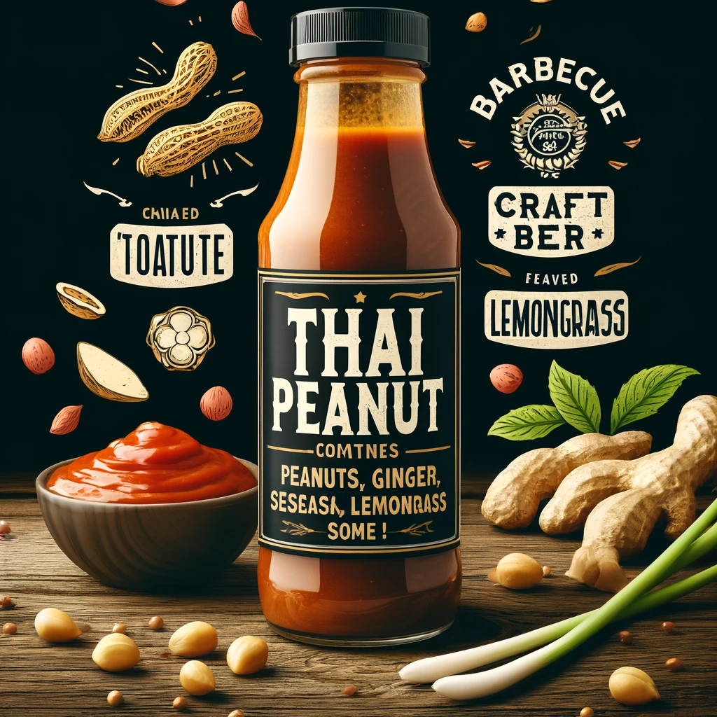 barbecue sauce called "Thai Peanut.
